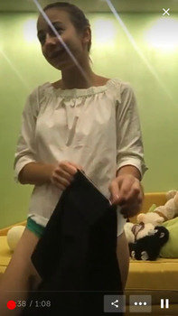 Horny teen uses 4 fingers to get orgasm