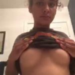 lovely young girl masturbated in JK white stockings