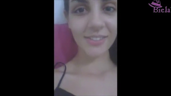 Omegle Brunette does anal - Omegle Videos