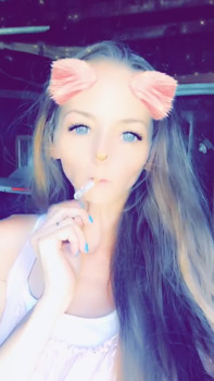 Amateur Stickam girl sneaks away for masturbating orgasm in closet