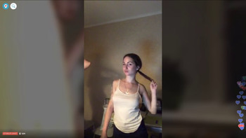 Chastity Slave Licks Pussy, Takes Strapon Until He Cums in Cage - Skype Porn