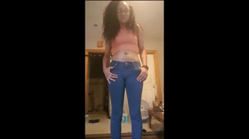 Skype teen plays while the husband is away - Skype Girls