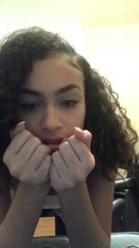 Stunning brunette gets wildly fucked by a vibratoy - Omegle Girls