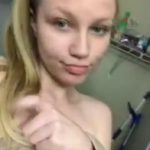 Standing cancer doll caresses pussy through a Thong - Omegle Videos