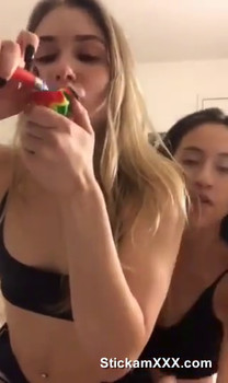 First time with my new Dragon - Omegle Girls