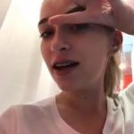 Blind Folded Riding NEW CLEAR DILDO - Skype Girls