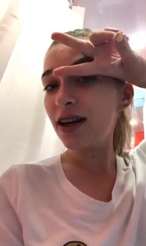 Blind Folded Riding NEW CLEAR DILDO - Skype Girls