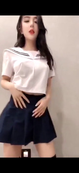 Omegle Teen Masturbate with Realistic Dildo while lover watch her