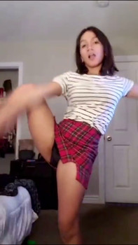 cute brunette fingering her clit in the kitchen - Omegle Videos