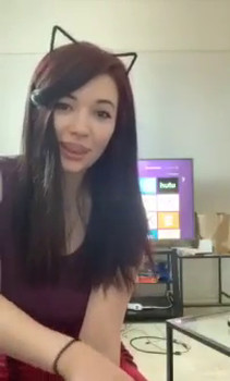 Stickam Teen does a dildo in her sexy black boots - Stickam Videos