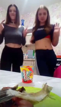 Skype Girl dancing in a new year costume - Skype Porn