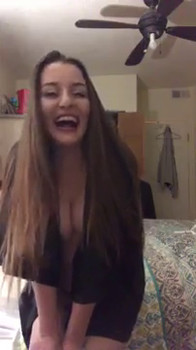 Snapchat Teen with her hot lipstick vibrator plays with pussy