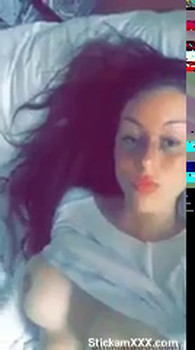 slutty Omegle sitter sucks silicone cock all over the house