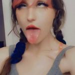 Omegle kitty in stockings shows off her blowjob skills