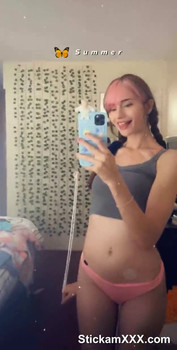 blonde OnlyFans schoolgirl stuffs a huge toy into her ass