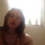 Masturbating in white lingerie and cumming - Skype Porn