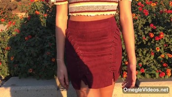 I vape in a bunny suit and Omegle Girl masturbate pussy with vibrator