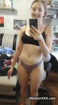 Stickam nude babe plays with her pussy in the bathroom - VickiLuv