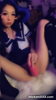 Play BIG rainbow dildo Omegle Furiyssh