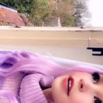 Two Omegle naughty flash her cute titties in public on Omegle show