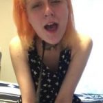 Omegle slim blonde dancing naked on Omegle with her cute small ass