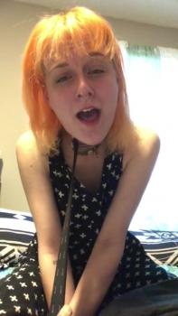 Omegle slim blonde dancing naked on Omegle with her cute small ass