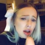 Redhead shows her sexy big bouncy Omegle tits with big areolas