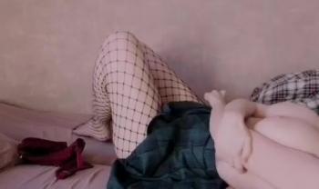 Dildo session with plug in my Kitty ass, playing with my feet