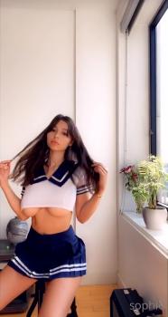 Ride on the dildo and Stickam cum so hot