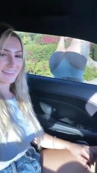 XXX Omegle girl giving a nice handjob for a good cum on her chest