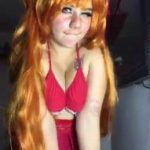 Omegle shows tits to her fans while taking a bath