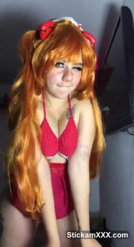 Omegle shows tits to her fans while taking a bath