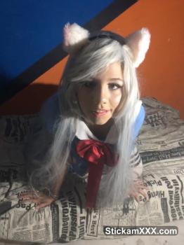 Homemade solo OnlyFans girl riding huge dildo masturbation