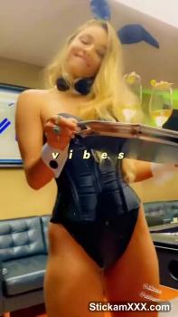 Omegle Babe with Stockings is Cock Hungry 4K