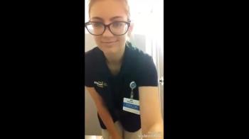 Toilet Omegle 18y POV peeing strong