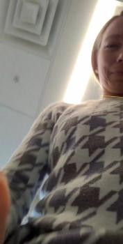 Patreon selfie pissing in a public toilet