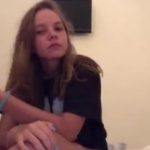 Snapchat young blonde showing off her body