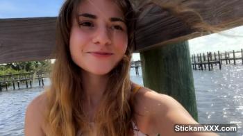 Omegle porn video with 3 models in micro thongs