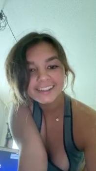 Omegle Lola Rayne's Tits-out Office Surprise