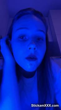 Pale Stickam slut masturbating