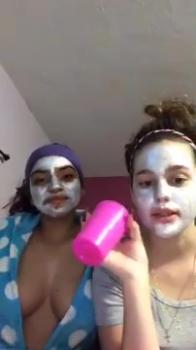 Blonde gives dildo a slimy Omegle footjob