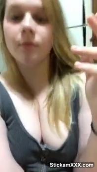 Amazing Omegle blonde fucks